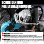 ANUPTTA - Akku Winkelschleifer Ø125mm 10000 U/min für 18V Makita Akkus - Bürstenloser Motor, Akku Flex Trennschleifer Zum Schneiden, Schleifen, Polieren（Nur Gehäuse）