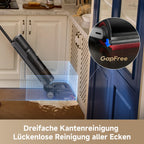 dreame H15S Nass- und Trockensauger, 3-fache Kantenreinigung, KI-Roboterarm, 21.000 Pa Saugkraft, verhedderungsfrei, 90 °C Bürstenreinigung, leise 90 °C Trocknung, flaches 180°-Design, App-Steuerung