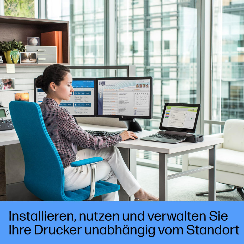 HP LaserJet Pro MFP 4102fdw Multifunktions-Laserdrucker Schwarz-Weiß, WLAN, Fax, Automatischer beidseitiger Druck, Hohe Druckgeschwindigkeit, Wolf Pro Security