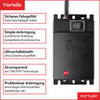 PATTLER® Marderschreck Auto - Marderabwehr mit Ultraschall. Anschluss an 12V Autobatterie. Sofortiger & Langfristiger Marderschutz im Motorraum