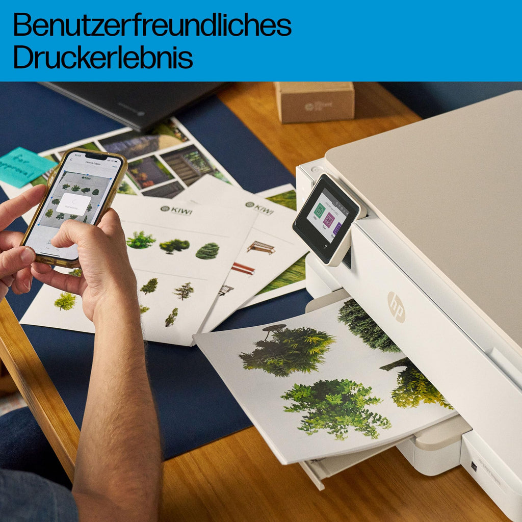 HP Envy Inspire 7220e Multifunktionsdrucker, Tintenstrahldrucker, 6 Monate gratis drucken Instant Ink inklusive, Drucken, Scannen, Kopieren, Fotodruck, DIN A4, WLAN, Airprint