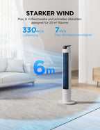 Midea FZ10-16AR Column Fan with Remote Control