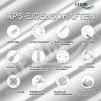 MARBET DESIGN Stuckleisten XPS Styropor weiß - LED indirekte Beleuchtung Stuck Wandleisten Profil E-Leisten - (20 Meter / 10 Leisten E-44)