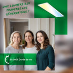BRILONER - LED Deckenleuchte Effizienzklasse A, ca. 50.000h Licht, 12,6W, 2860lm, Fernbedienung, dimmbar, warmweiß bis kaltweiß, LED Lampe, LED Panel, Wohnzimmerlampe, Deckenlampe, 100x25x6 cm, Weiß