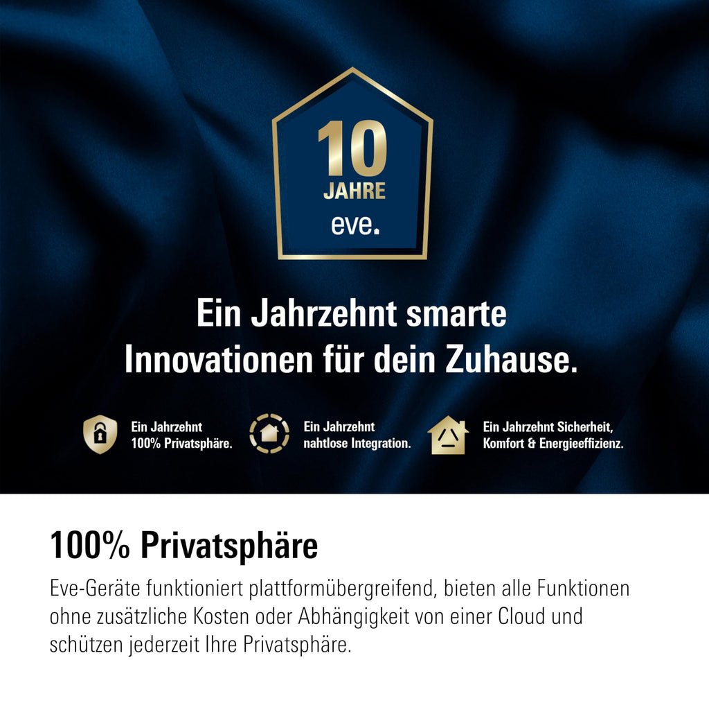 Eve Thermo (Matter) 4er Pack: Smartes Heizkörperthermostat, LED-Display mit Touch-Bedienfeld, Heizkosten sparen, Apple Home, Amazon Alexa, Samsung SmartThings, Google Home, Ben. Thread Border Router