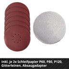 Einhell Akku-Trockenbauschleifer TP-DW 18/225 Li - Solo Power X-Change (Lithium-Ionen, inkl. Verlängerungsschlauch, Staubfangsack, Schleifpapier uvm. ohne Akku und Ladegerät)