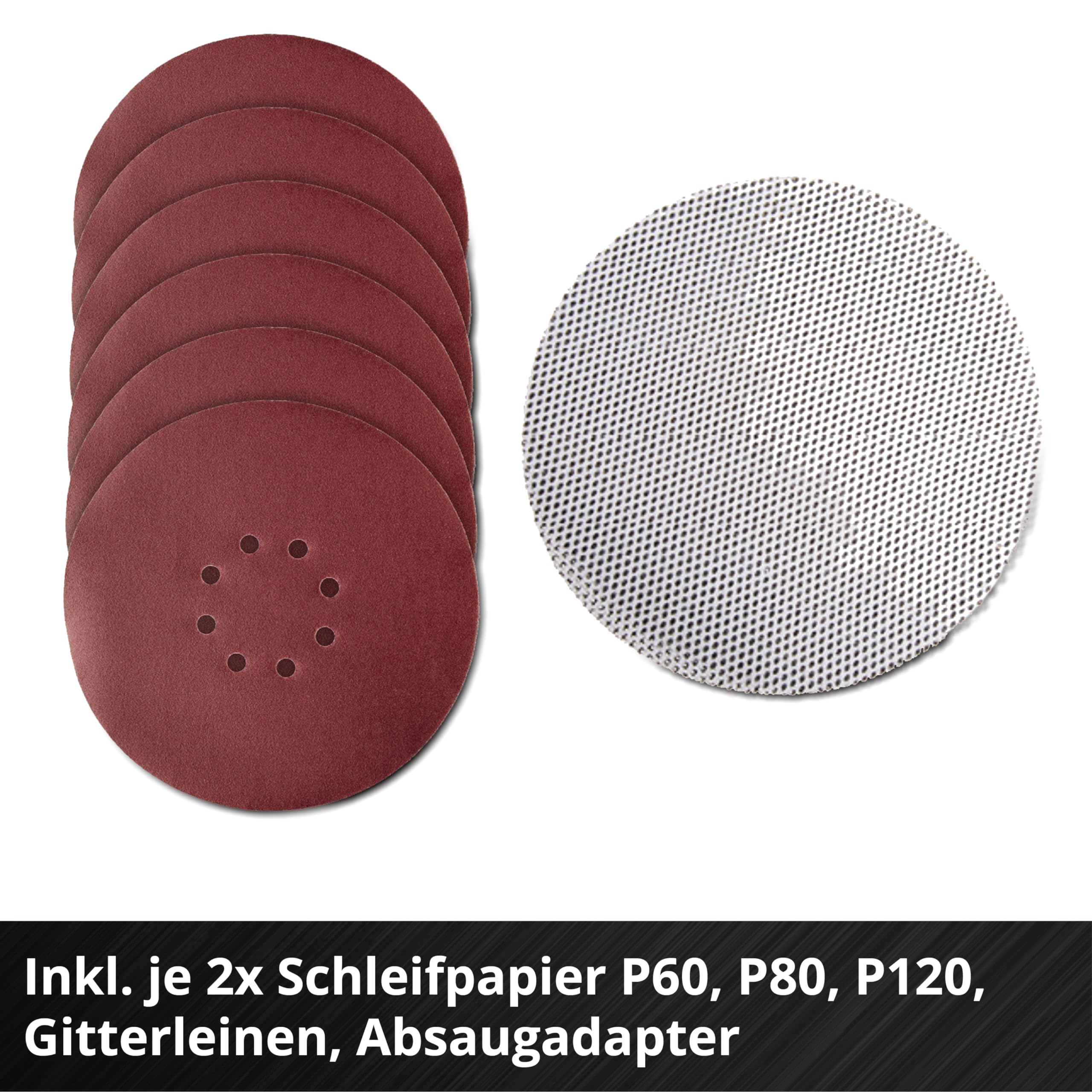 Einhell Akku-Trockenbauschleifer TP-DW 18/225 Li - Solo Power X-Change (Lithium-Ionen, inkl. Verlängerungsschlauch, Staubfangsack, Schleifpapier uvm. ohne Akku und Ladegerät)
