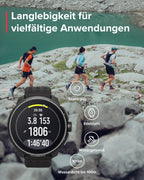 SUUNTO Race Sportuhr - Outdoor Smartwatch, 1,43" Helles AMOLED Display mit Saphirglas, Bequeme Uhrenkrone & Tasten Bedienung, Präzise Zweifrequenz GPS, Lange Akkulaufzeit, 100m Wasserdicht