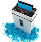 Olympia PS 54 CC Profi Aktenvernichter (mit Partikelschnitt, Sicherheitsstufe P4, Kreditkarte, 8 Blätter 80 g/m², Papierschredder fürs Büro, Papiervernichter, Reißwolf mit Papierkorb, Sichtfenster)