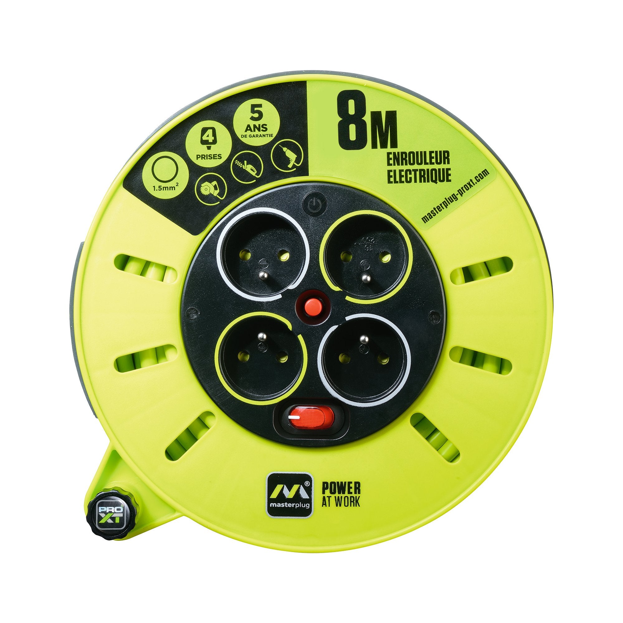 Nexus Elektro-Kabeltrommel, Grün, 61266, 230|voltsV