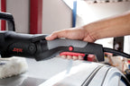 Bosch Home and Garden Masters Polierer 9955 MA (1.300W, 600-3.600 min-1, Ø125 + Ø180 mm Polierteller, 4m Kabel, + 2x Polierhauben, +Tasche), F0159955MA, Schwarz