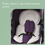 Innokids Säuglings Autositz Einsatz, Neugeborener Kopf-Stützkissen und Körper-Stützkissen für Babys Anzug für Baby-Autositze und Kinderwagen (Beige)