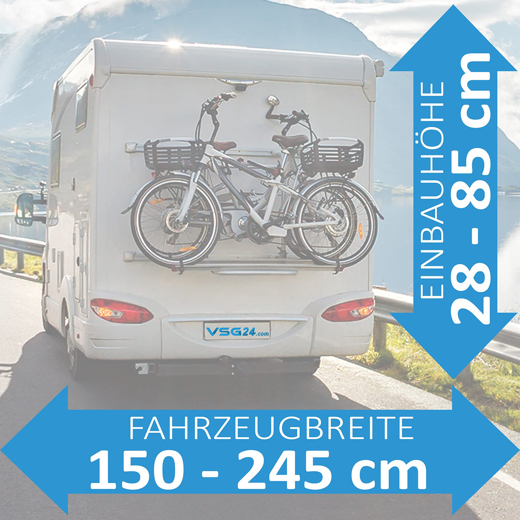 VSG24 Premium Wohnmobil Einparkhilfe zum nachrüsten, PDC Parksensoren hinten mit Stecksystem für einfachste Montage, Lautsprecher akustisch - 6 Rückfahrwarner Sensoren Parkhilfe Nachrüstsatz Schwarz