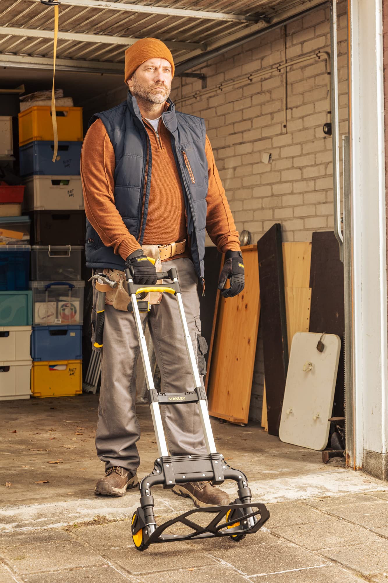 Stanley Handkarre SXWTD-FT500 PDQ - 60 KG Belastbar - Kompakt - Zusammenklappbare Handkarre