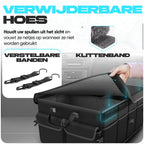 FORTEM Kofferraum Organizer, Kofferraumtasche, Zusammenklappbarer Auto Organizer Kofferraum mit Fächern, Rutschfester Boden, Verstellbare Sicherungsriemen, Klappbarer Deckel (Schwarz)
