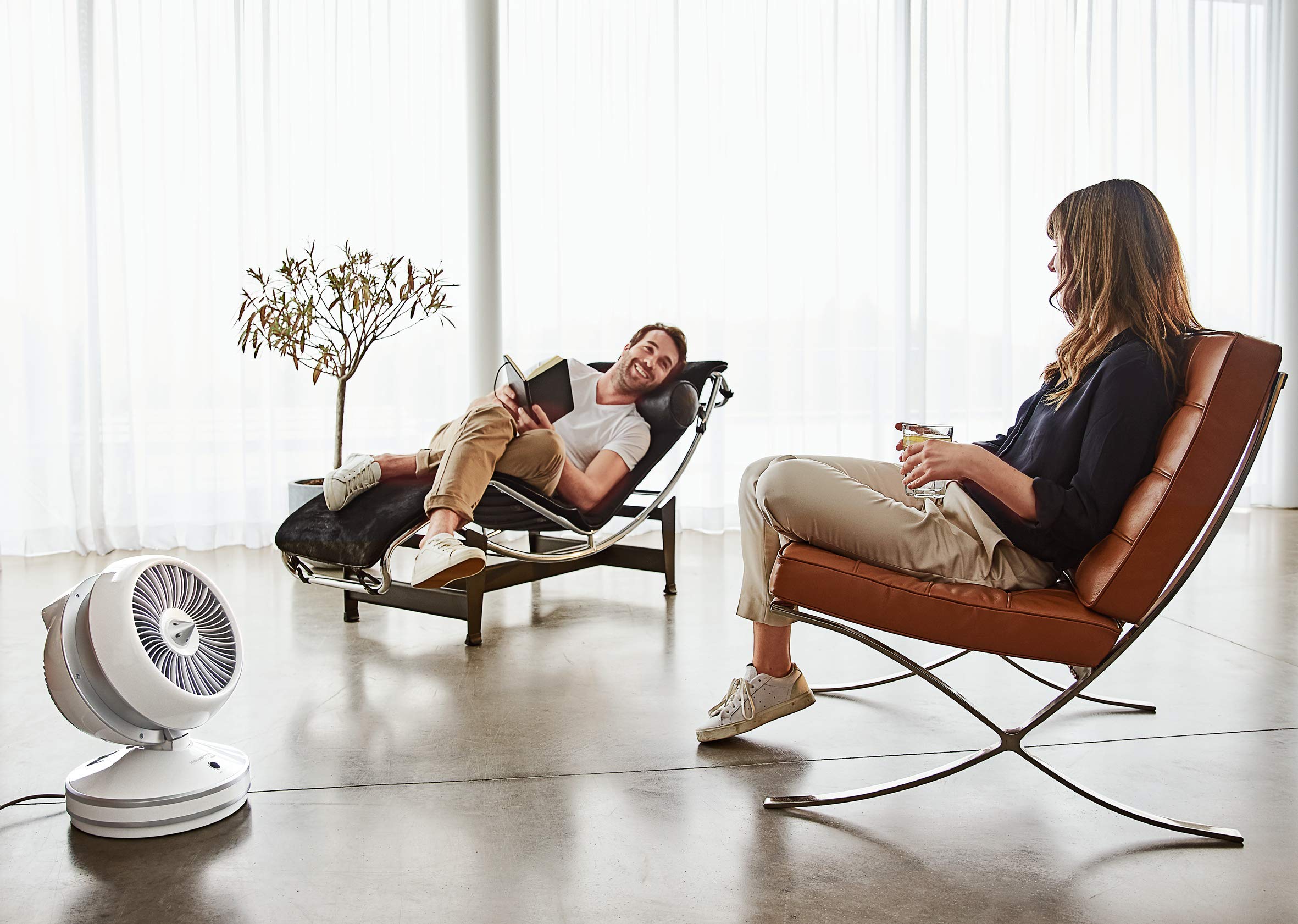 Rowenta HQ7152 Air Force Intense 2-in-1 Ventilator und Heizlüfter in einem Gerät | 2600 Watt, Eco-Heizmodus, inkl. Fernbedienung, sehr kompakt | weiß, 43/32/32 cm