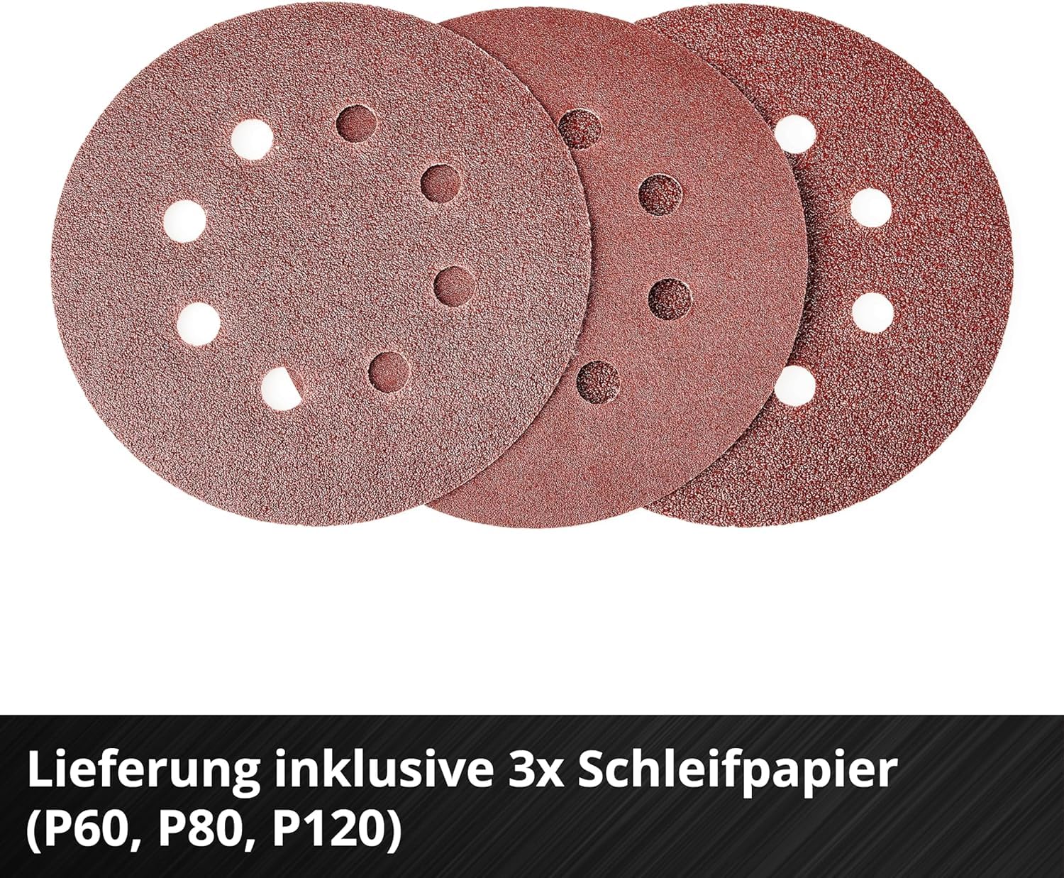 Einhell Professional Akku-Exzenterschleifer TP-RS 18/32 Li BL-Solo Power X-Change (18 V, Brushless, 3,2 mm Schwingkreis, 125 mm Schleifteller, inkl. Schleifpapier, ohne Akku)