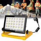 LED Baustrahler, T-SUN 60W 6000K Arbeitsleuchte mit 3 Modi, LED Arbeitsleuchte mit Stecker, IP66 Wasserdicht Baustrahler LED mit 4M Kabel, Tragbar Baustellenlampe für Werkstatt oder Baustelle,Garage