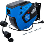 BGS 3321 | Automatische Kabeltrommel | 15 m + 1 m Zuleitung | 180° seitlich schwenkbar | inkl. Montagehalter