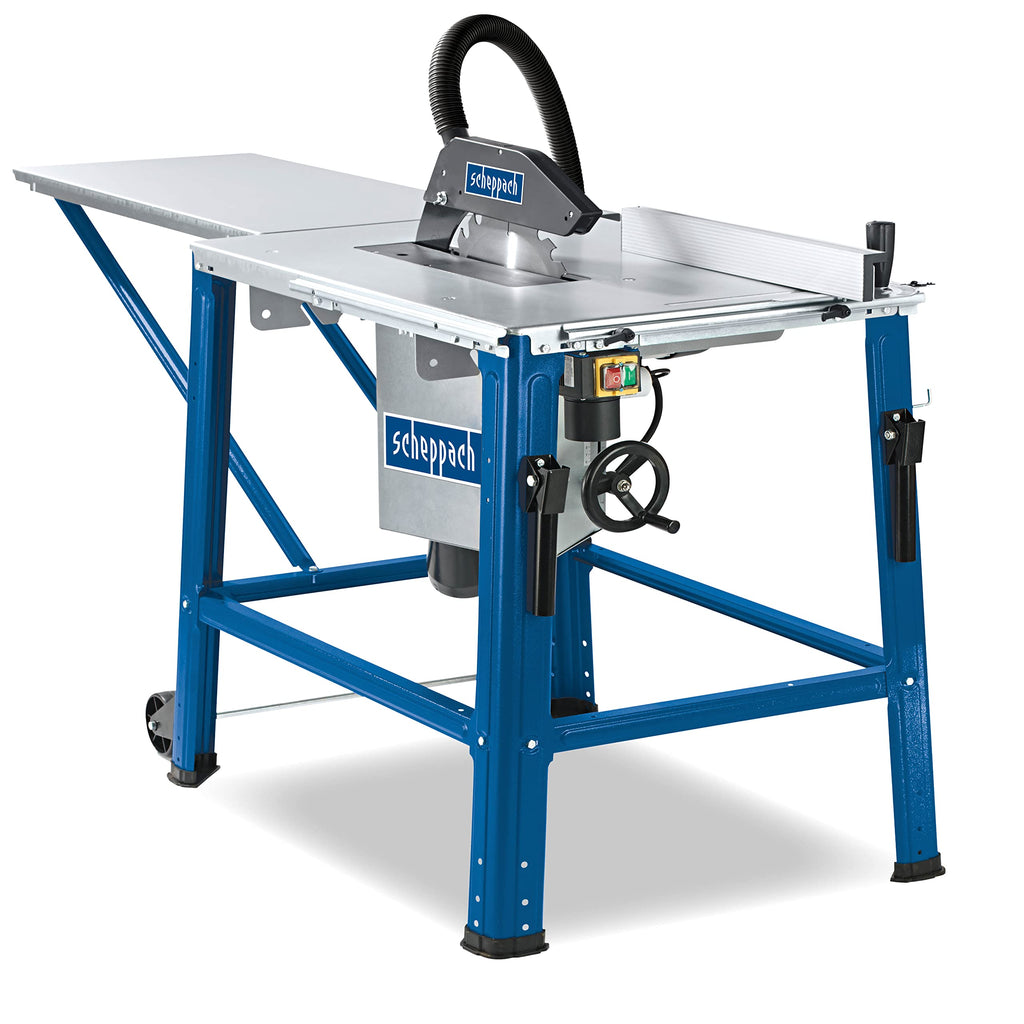 Scheppach Tischkreissäge HS120o mit Fahrvorrichtung | 230V 2200W | Schnitthöhe 83 mm | HW-Sägeblatt- Ø315mm / 24Z | schwenkbar bis 45° | inkl. Tischverlängerung & Längsanschlag und Sägeblattschutz