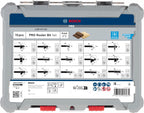 Bosch 15x PRO Fräser-Set gemischt (für Weichholz, Hartholz, Ø 13/16/13/35/25/16/32/32/27/29/19/25/8/10/16 mm, Professional Zubehör Handfräse, Kantenfräse)