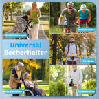 Getränkehalter für Kinderwagen Buggy Zubehör, Guiseapue Universal Becherhalter Kaffeehalter Kinderwagen Rollator Rollstuhl Fahrrad Cup Holder, Baby Erstausstattung Neugeborene, Geschenke für Neu Mama