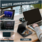 CD Player für Auto mit USB-Anschluss - Homlab Universal CD Laufwerk für Auto PKW LKW mit 1M USB-Verlängerungskabel, Externes CD Laufwerk für Laptop, PC, Fernseher, kompatibel mit Android Autoradio