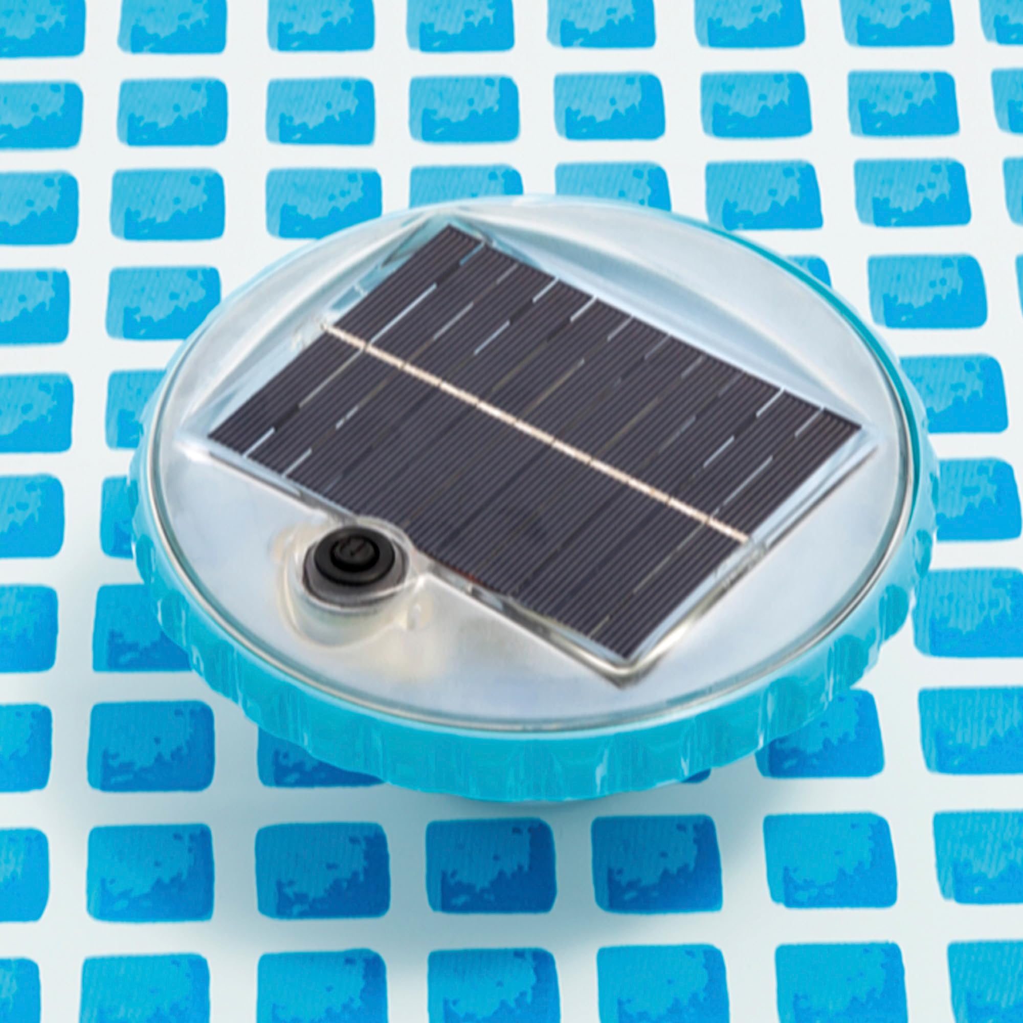 Intex Solar Powered LED Floating Poolleuchte - Solarbetriebene Blitzboje - 2 Beleuchtungsmodi, 28695, Weiß