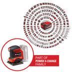 Einhell Akku-Faustschleifer TE-OS 18/113 3X Li-Solo Power X-Change (18 V, Schwingschleifer, 3x wechselbare Schleifplatten, 1,8 mm Schwingkreis, inkl. Zubehör ohne Akku)