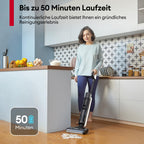 Ultenic Nass Trockensauger akku, Saugwischer Kabellos, 50 Minuten Laufzeit, Selbstreinigungsfunktion, LED-Display, ideal für Hartböden sowie Haushalte mit Haustieren und Kindern