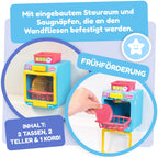 Tomy Toomies Rigol’EAU Geschirrspüler – Interaktives Baby-Badespielzeug mit Zubehör – Lernspielzeug zur Förderung von Motorik & Fantasie – Ab 18 Monaten