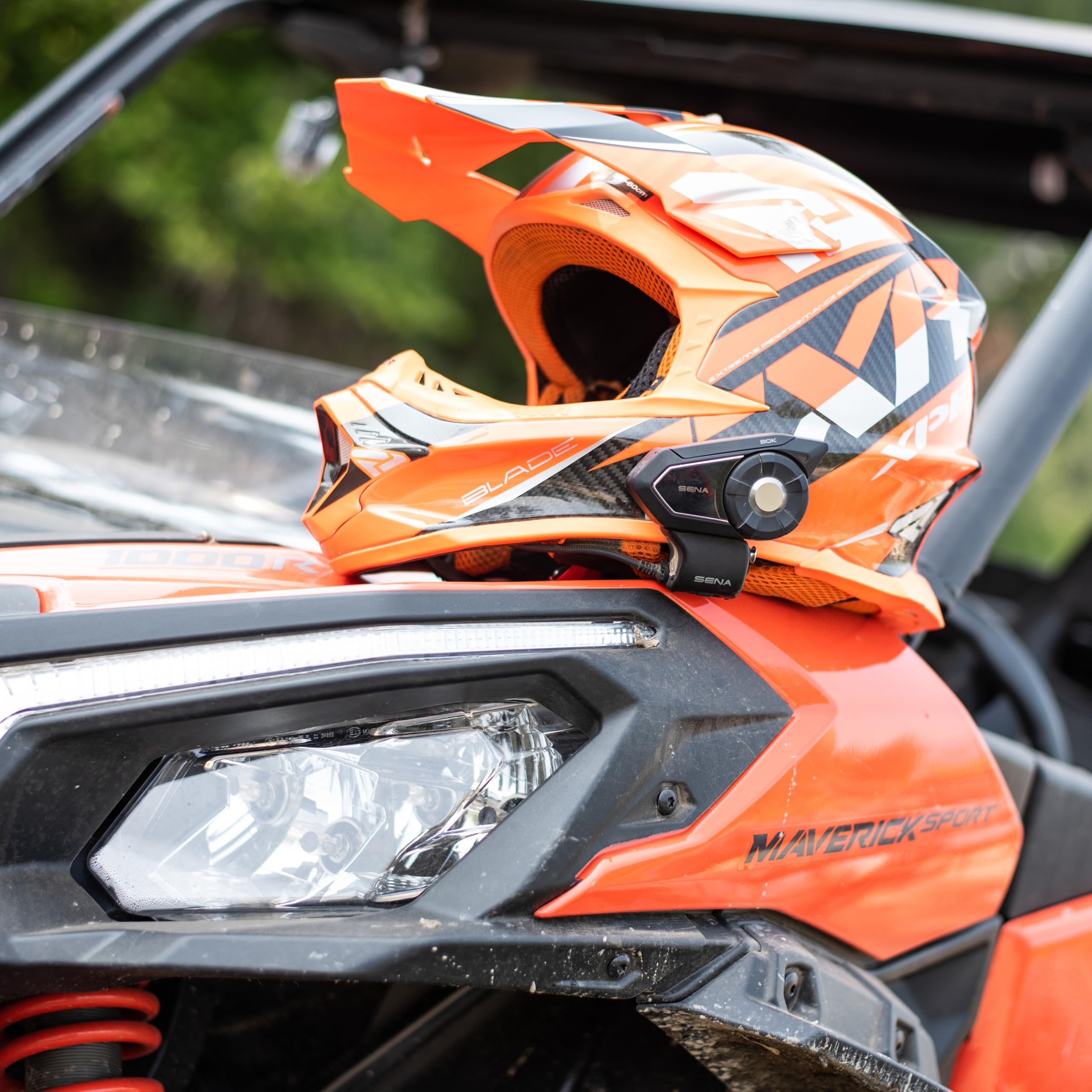 Sena 30K Bluetooth Headset für Motorräder/Mesh Kommunikationssystem mit HD Lautsprechern