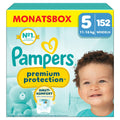 Pampers Premium Protection Größe 5, 152 Windeln, 11kg-16kg, Doppelter Schutz für die Haut und vor Auslaufen