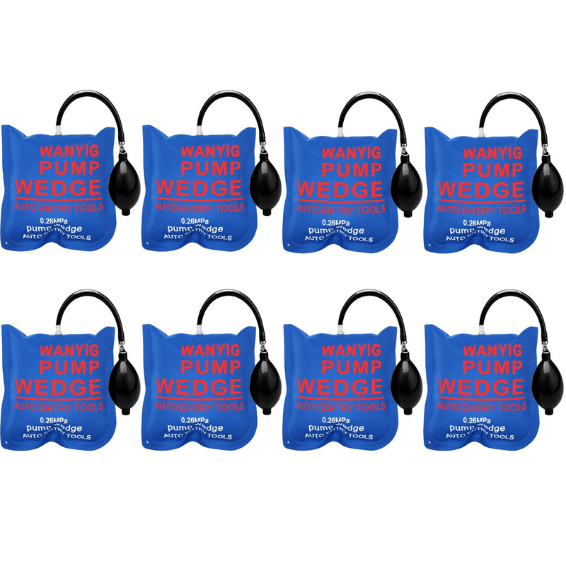 WANYIG 8 Stück Quadratisch Montagekissen Air Pump Wedge Pneumatikspanner Universal-Pumpkeil Universal-Pumpkeil Spreizkissen Belastung bis 300 kg