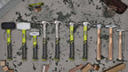 RYOBI Gummihammer mit Griff aus Hickory-Holz, schwarz, 450 Gramm RHHM450