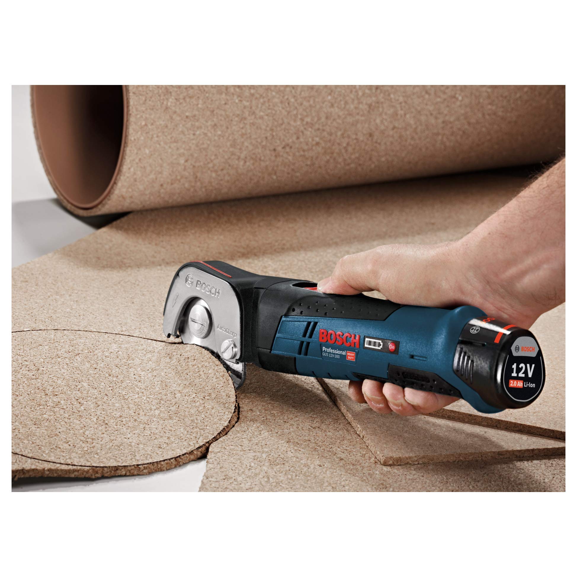 Bosch Professional 12V System Akku Universalschere GUS 12V-300 (inkl. Einlage, L-BOXX, ohne Akku/ Ladegerät)