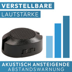 VSG24 Premium Einparkhilfe hinten zum nachrüsten am Auto, PDC Parksensoren hinten mit Stecksystem für einfachste Montage Rückfahrwarner mit Lautsprecher & 4 Sensoren Parkhilfe Nachrüstsatz Schwarz