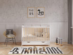 Love For Sleep Babybett Beistellbett 120x60cm mit Schaumstoffmatratze mit gestepptem Bezug Weiß-Kiefer Tokyo Kinderbett Baby Bett Holz - Kinderbett Babybett, Mitwachsend Gitterbett Baby Bed