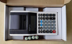 Rebell Druckender Tischrechner PDC10 (12-stelliges Display, einfarbiger Druck, Gummitasten) Hellgrau