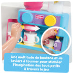 Tomy Toomies Bade-Barista – Wandmontiertes Baby-Badespielzeug als Café & Schaumbad-Spielküche für Kleinkinder – Küchen-Set: 3 Tassen, 1 Krug, 1 Shaker – ab 18 Monaten für Mädchen & Jungen