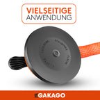 Gakago Saugheber (2er Pack) - Ergonomische & rutschfeste Sauggriffe - 120kg tragfähiger Vakuumheber für den Transport von Fliesen, Laminat, Scheiben und Glas als Glasheber, Glassauger, Glasträger