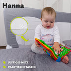 Lionelo Hanna Bettgitter Rausfallschutz 150 cm x 66 cm, zusammenklappbar um 180 Grad, luftiges Netz, einfache Montage, Standsafe-Blockade, SecureBelt, stabile Konstruktion