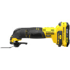 Stanley FatMax 18V Akku-Multifunktionswerkzeug SFMCE500D2K (2.0 Ah, Schleifer, Säge & Universalmesser in einem Gerät – Oszillierendes Werkzeug, inkl. 20-tlg. Zubehör, 2x Akkus, Ladegerät, Koffer)