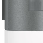 Steinel LED Außenleuchte L 910 S anthrazit, Wandleuchte mit 180° Infrarot Bewegungsmelder, 12m Reichweite, Dauerlicht, Softlichtstart, IP44 als Außenbeleuchtung geeignet