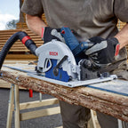 Bosch Professional 18V System Akku Handkreissäge GKS 18V-68 (inkl. 1x Parallelanschlag, 1x Sägeblatt, Einlage, BOXX)