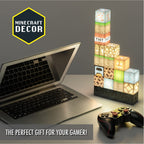 Minecraft Baustein-Lampe - Offiziell lizenziertes Merchandise, Baustein-Nachtlicht, Geschenk für Jungs, Gaming-Zimmerzubehör & Dekoration