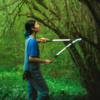 Fiskars PowerGear X Bypass-Getriebeastschere für frisches Holz, Antihaftbeschichtet, Gehärteter Präzisionsstahl, Länge: 80 cm, Schwarz/Orange, LX98-L, 1020188