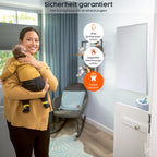 Könighaus Infrarotheizung - 600 Watt - Eco-Modell - weißer Rahmen - TÜV SÜD - 5 Jahre Herstellergarantie Elektroheizung mit Überhitzungsschutz - inkl. Thermostat