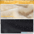 Orzbow Kinderwagen Handwärmer, Warm Handwärmer Kinderwagen mit Lammfellimitat, Stabil Handmuff für Kinderwagen mit Handyfach, Wetterfester Stoff, Komfortabel, Handschuhe Kinderwagen im Winter, Schwarz