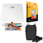 KODAK Step Slim Mobiler Sofortbild-Fotodrucker – Kit: 20 Packung Zinkpapier, Etui